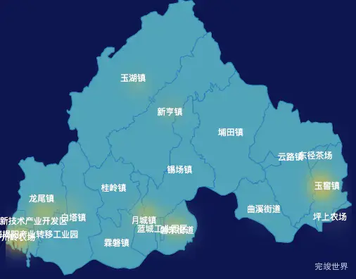 echarts揭阳市揭东区geoJson地图热力图